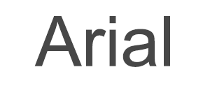Arial Font Example