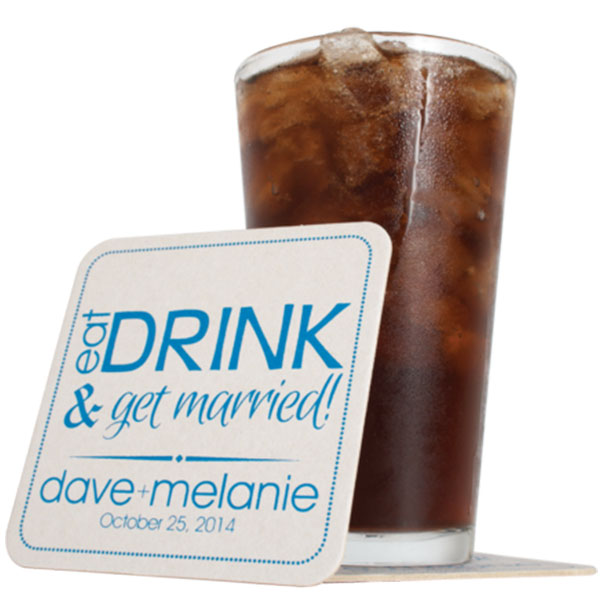 Custom Printed Drink Coasters (with Logo) at Balloons Tomorrow