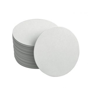 White Circle Coasters