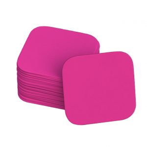 Hot Pink Square Coasters