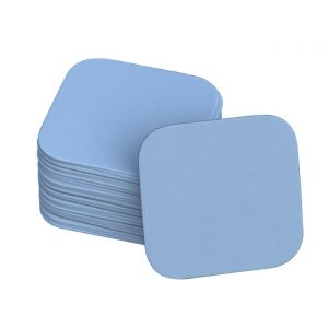 Light Blue Square Coasters