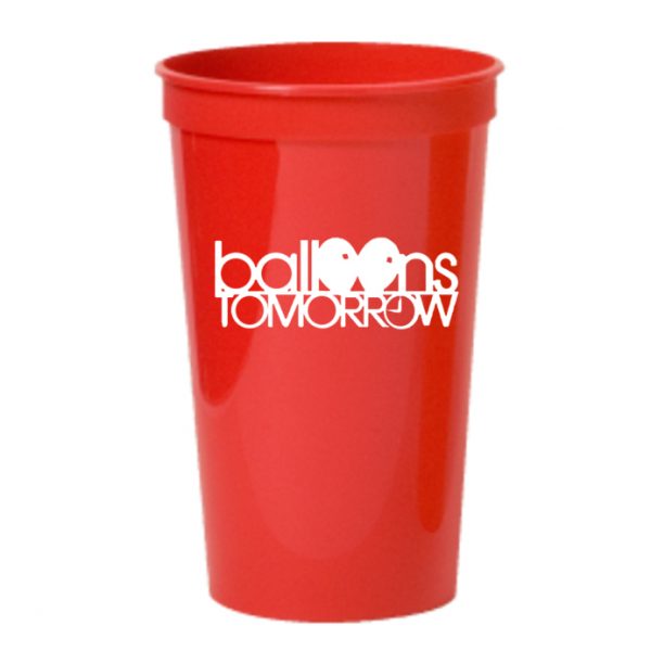 Custom Printed Red Stadium Cup