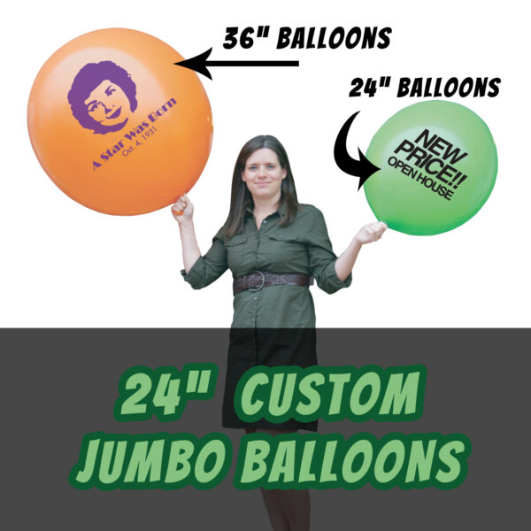 24in Custom Printed Giant Balloons (Latex)