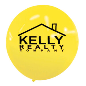 36 inch yellow personalized giant balloon
