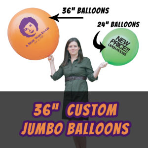 36in Custom Printed Jumbo Balloons (Latex)