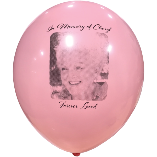 Custom Photo Balloon for Memorial Example