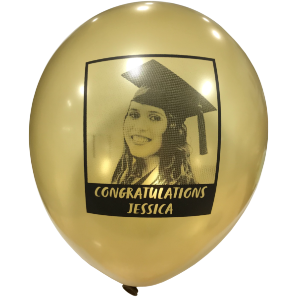 Example Custom Photo Balloon for Graduations