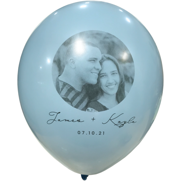 Custom Photo Balloon for Weddings Example