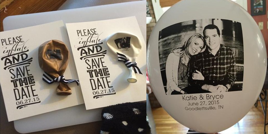 Save The Date Personalised Balloons