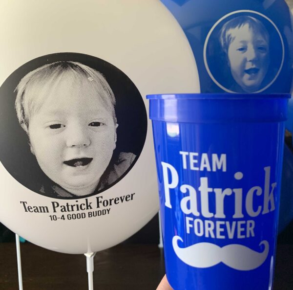 Example Custom Memorial Balloon & Cup