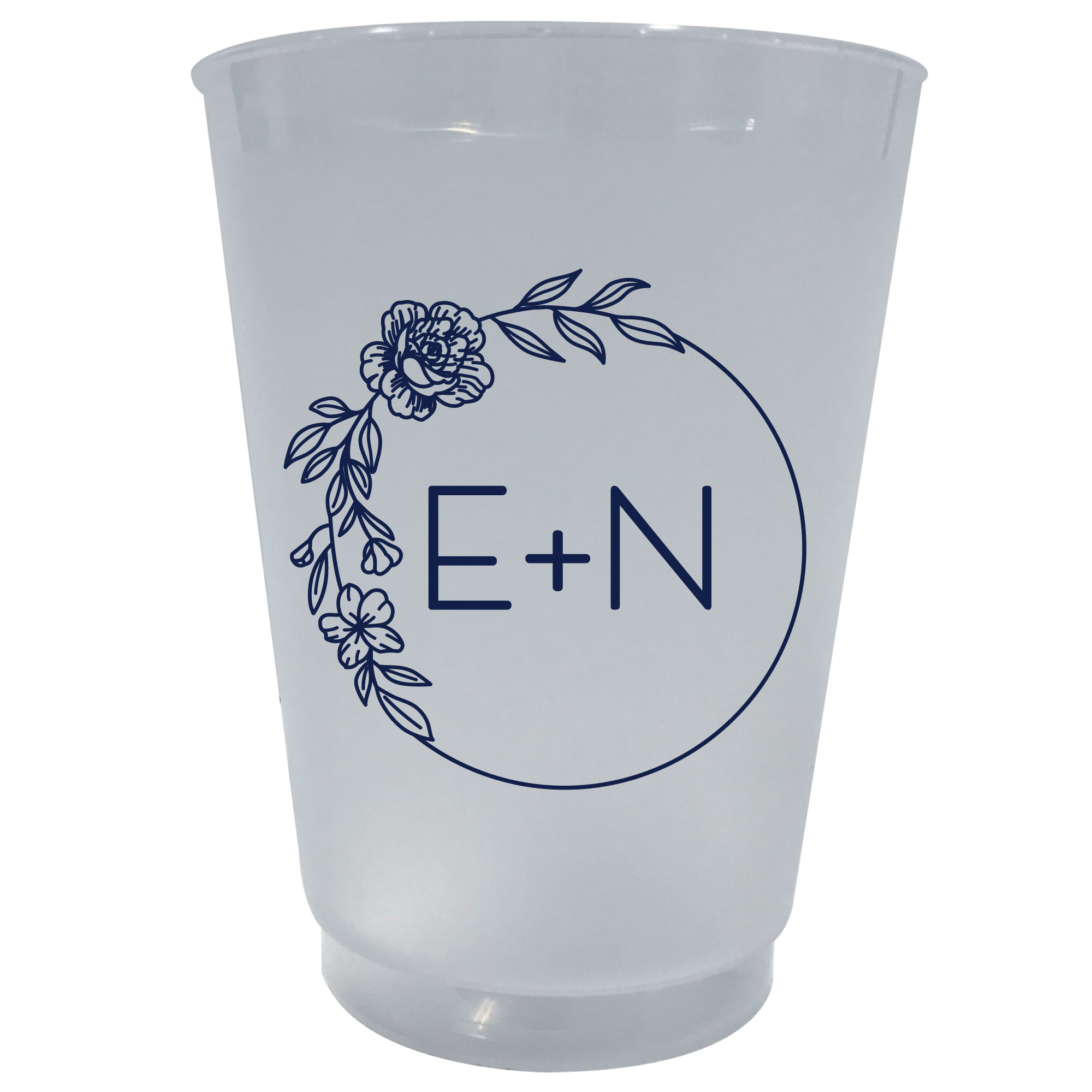 Custom Printed / Personalized Frosted Plastic Cups at Balloons Tomorrow