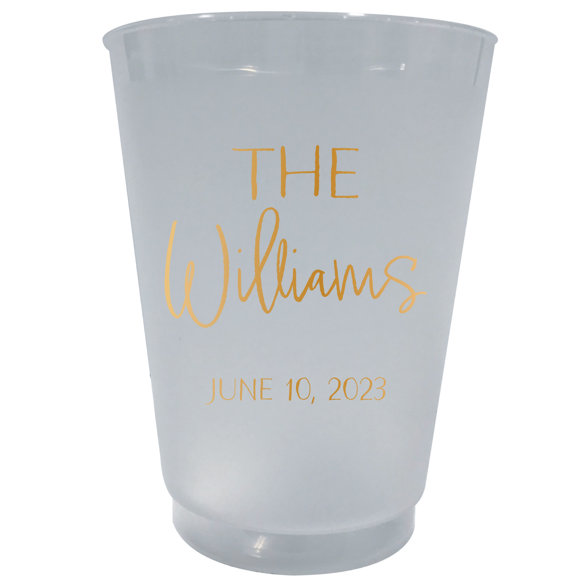Custom Printed / Personalized Frosted Plastic Cups at Balloons