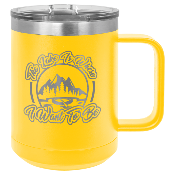 15oz Stainless Steel Coffee Mugs