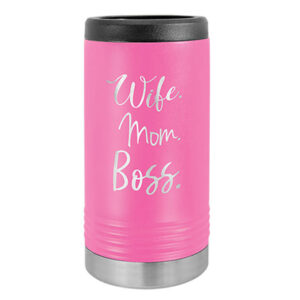 personalized laser engraved slim can cooler