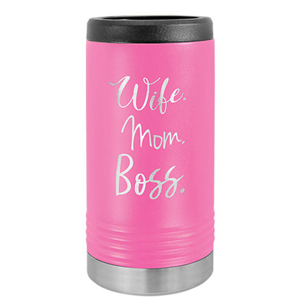 Royal Blue Insulated Slim Can Koozies - Customized with YOUR design!