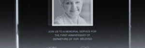 Personalized Memorial / Award Crystal