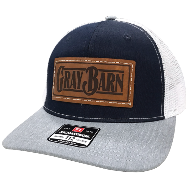 Custom Leather Patches on Trucker Hats - Image 4