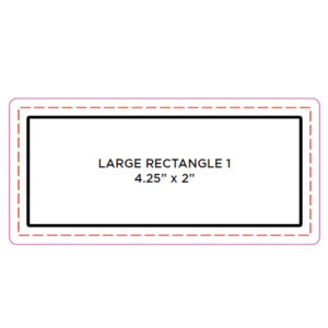 Large Rectangle #1 - 4.25" x 2"