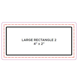 Large Rectangle #2 - 4" x 2"