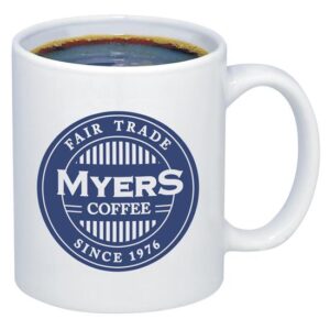 Ceramic Promotional Coffee Mug - 11 oz. White