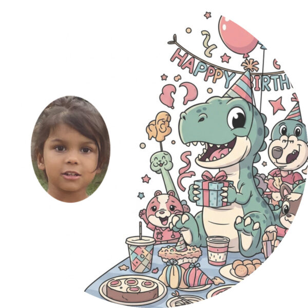 18in Dinosaur Photo Balloons (Foil) - Image 3