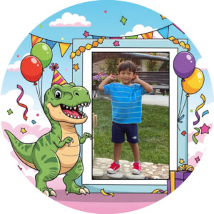 18in Dinosaur Photo Balloons (Foil)