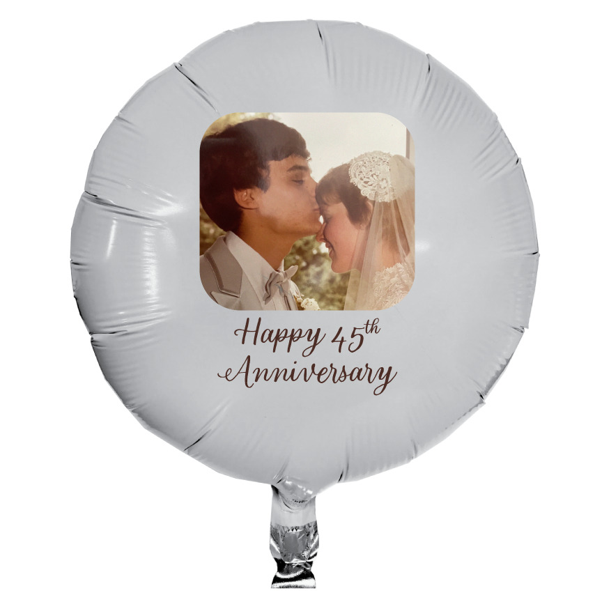 Custom Mylar Photo Balloon for Wedding Anniversary