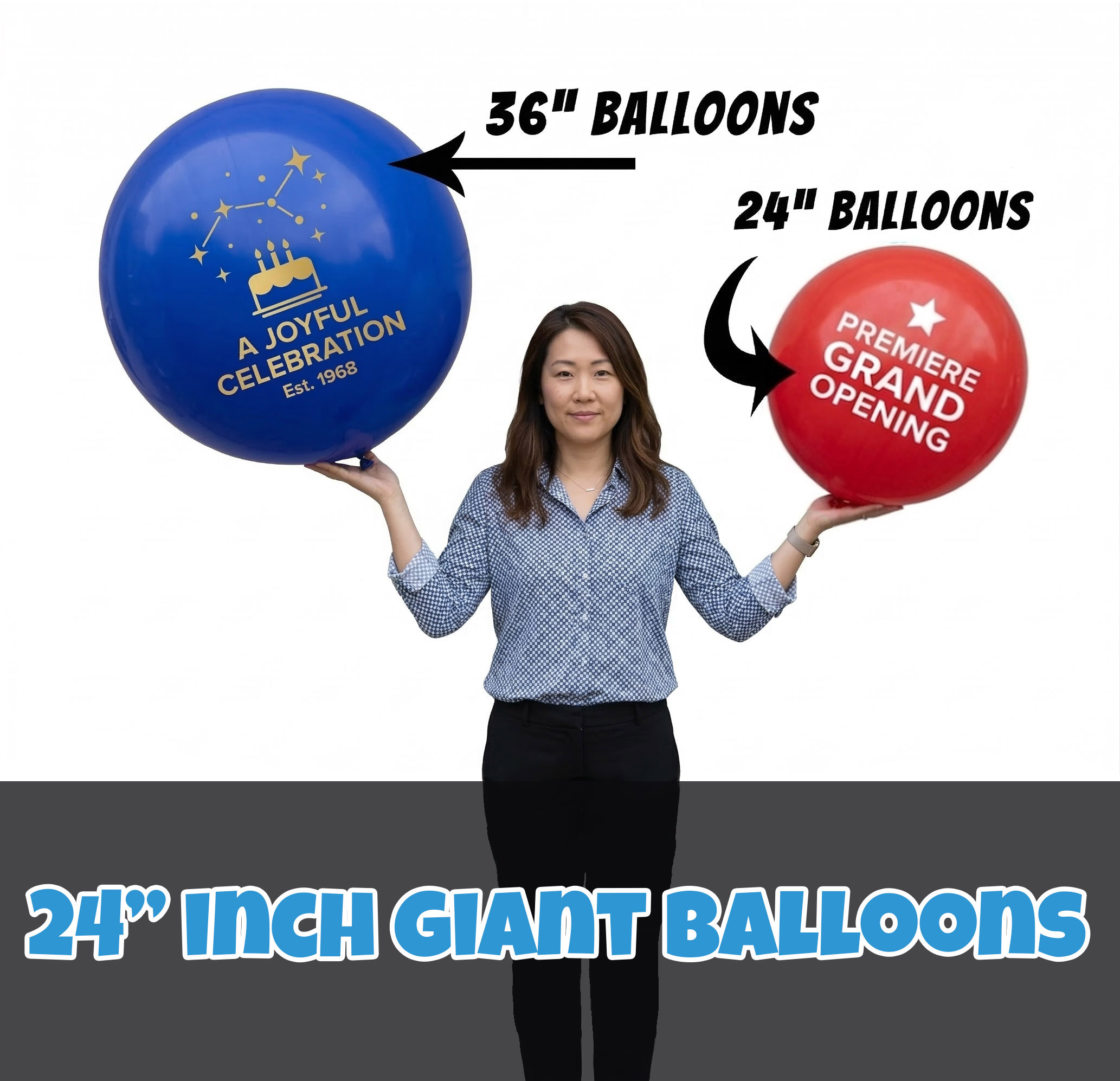 24in Custom Printed Giant Balloons (Latex)
