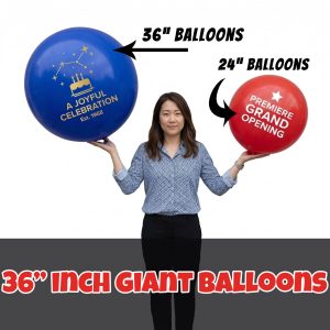 36in Custom Printed Jumbo Balloons (Latex)
