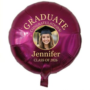 18in Custom Graduation Photo Balloons (Foil - Full Color)